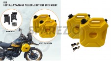 For Royal Enfield New Himalayan 450 RH-LH Yellow Jerry Can Pair with Mount